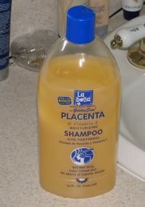 Placenta shampoo